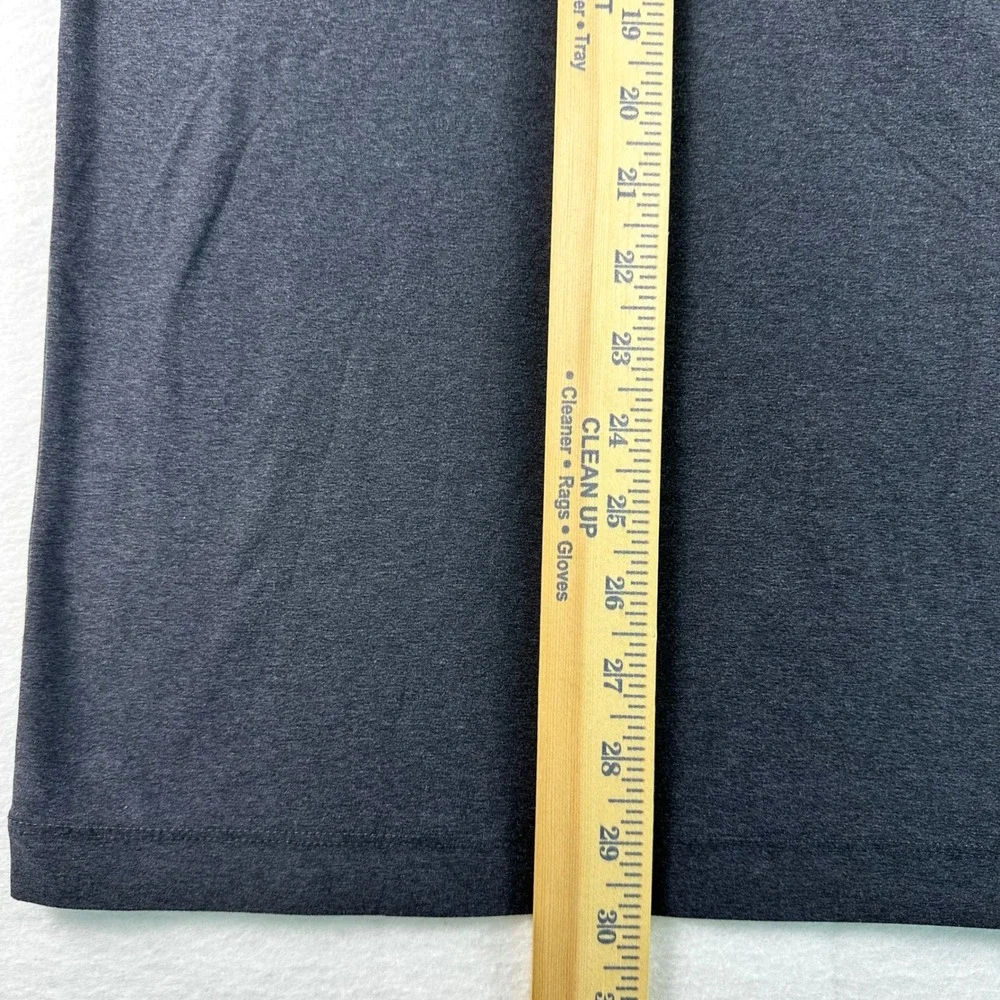 Rhone Reign Tee Training T-Shirt Mens XXL Charcoal Gray Heather Raglan Gym Sport